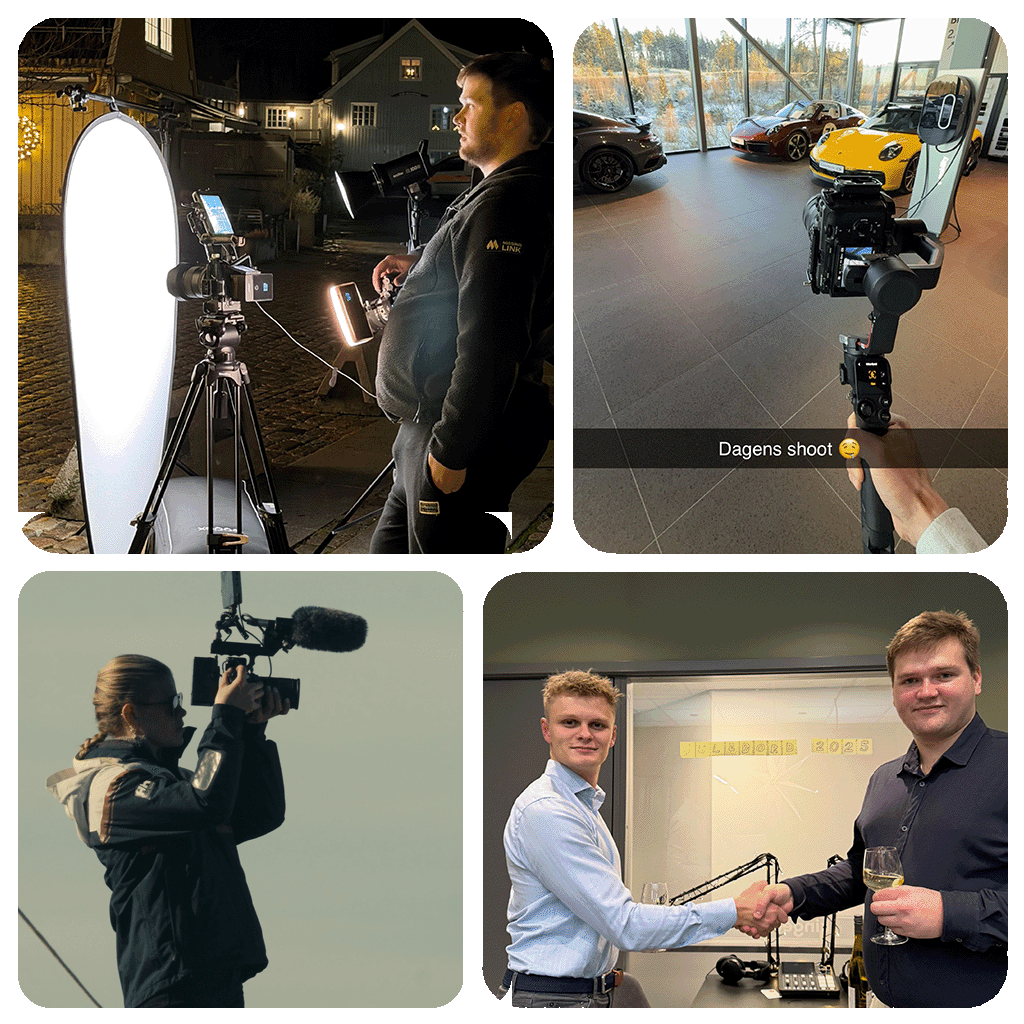 The Driv team in action – behind the scenes on productions