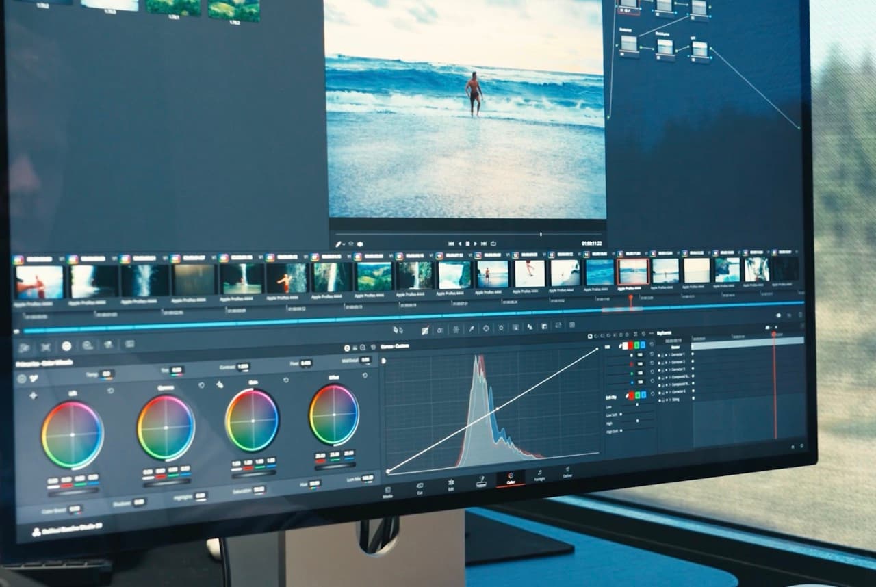 Colour grading and editing in professional software – ready for delivery